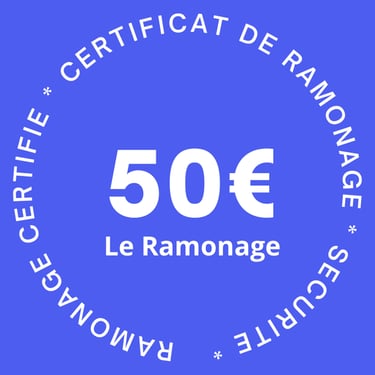 Certificat de ramonage officiel 50 euros moins cher