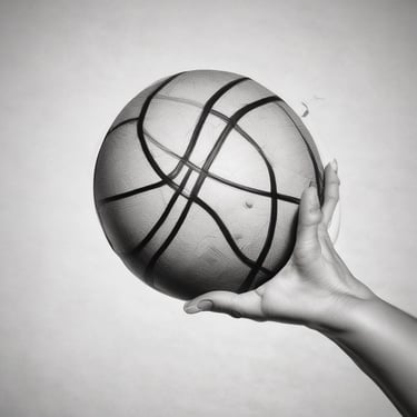 A vibrant, patterned curtain with red and white floral designs hangs on a window. The sunlight filters through the fabric, creating a warm glow. Behind the curtain, green potted plants rest on a windowsill, and a garden can be seen outside. A red velvet pillow and a dark-colored bedspread are visible in the lower part of the image.