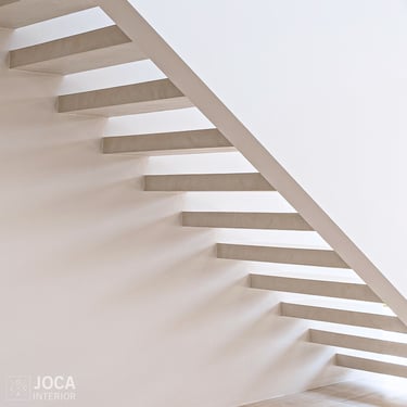 Trappen bekleed in Microtopping door Joca Interior