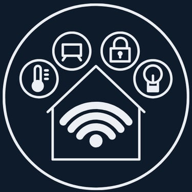 Smart Home Automations Plattsburgh NY - logo of a smart home