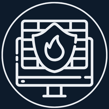 Firewall and Security Configuration Plattsburgh NY - logo of a firewall on a computer screen