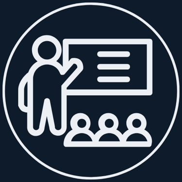 In-Person Technical Training Plattsburgh NY - logo of a person training people