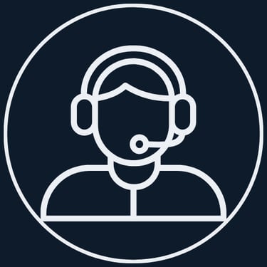 Remote Tech Support Plattsburgh NY - logo of a tech doing remote support