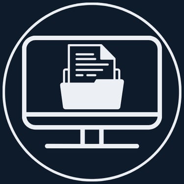 File Organization and Decluttering Plattsburgh NY - logo of a file in a folder