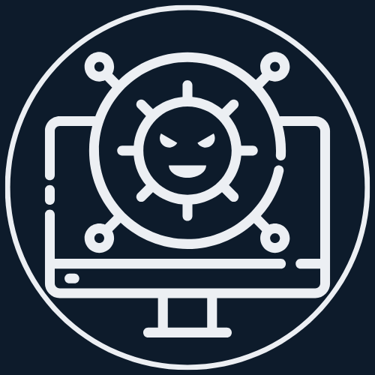 Virus and Malware Removal Plattsburgh NY - logo of a virus on a computer