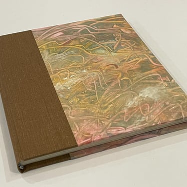 Journal, hardcover, paste paper swirl - Bound Impressions