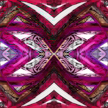 a colorful abstract pattern of a colorful pattern of a pattern of a flower
