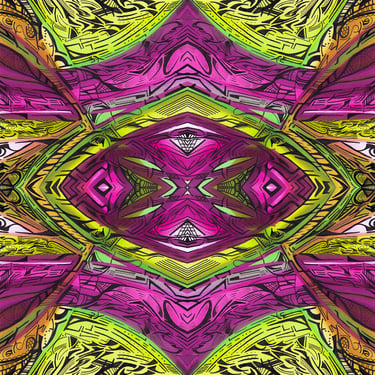 a colorful abstract pattern of a colorful pattern of a flower