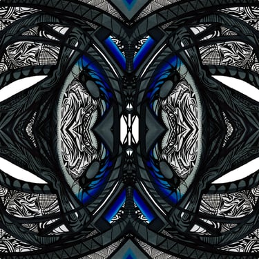 a digital art work of a digital art piece