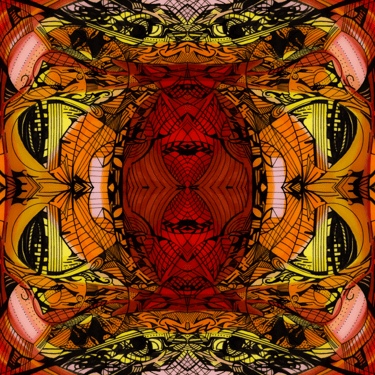 a colorful abstract pattern of a decorative design