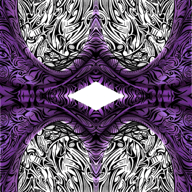 a purple and white abstract pattern with a diamond shaped diamond