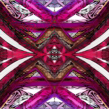a colorful abstract pattern of a pattern of a pattern of a flower