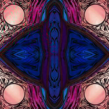 a colorful abstract art work of a colorful abstract design