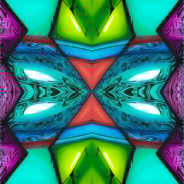 a colorful abstract photograph of a colorful, abstracted image
