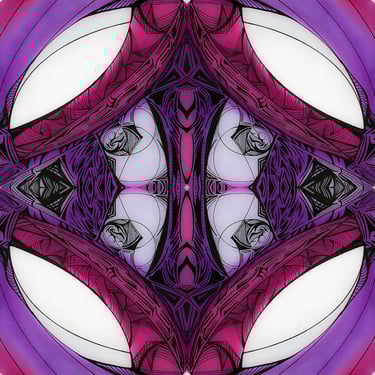 a picture of a purple and white abstract art work