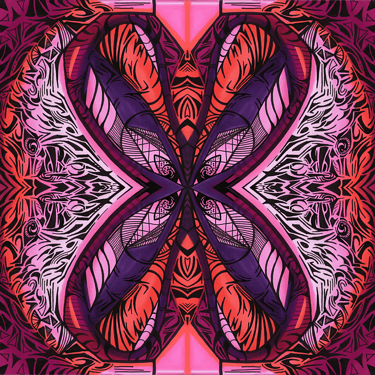 a colorful abstract art deco style design
