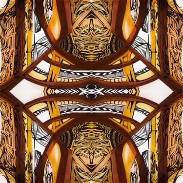 abstract of a pattern of a face
