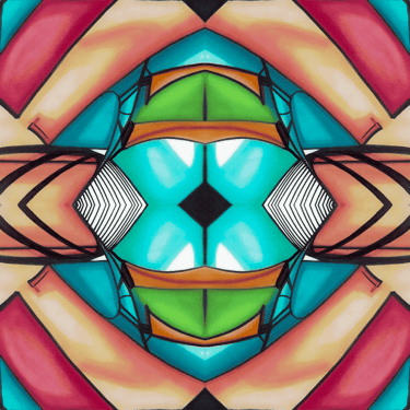 a colorful abstract painting of a colorful abstract painting