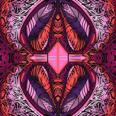 a colorful abstract art deco style design