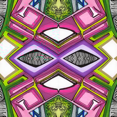 a colorful abstract art work of a colorful abstract painting