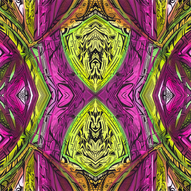 a colorful abstract pattern of a colorful pattern of a pattern of a flower