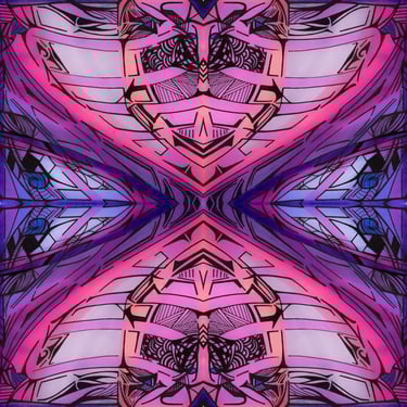 a colorful abstract art decoloration of a colorful abstract pattern