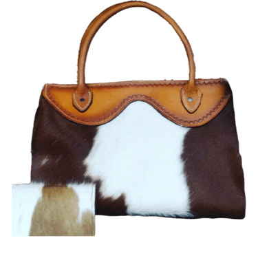 HAIR-ON TOTE WITH MATCHING WALLET