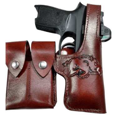 RAZORBACK HOLSTER WITH DUAL MAGAZINE POUCHES