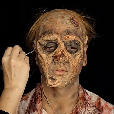 maquiagem de zumbi - curso de maquiagem de efeitos especiais