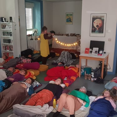 Photo prise pendant une intervention en entreprise, à la médiathèque de Pordic