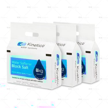 three packs of water based block salt