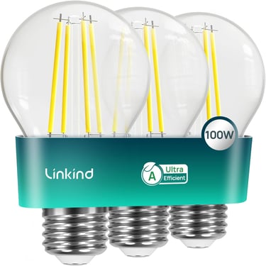 a group of three light bulbs with a green background