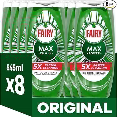 a box of fairy soap with a green and white background