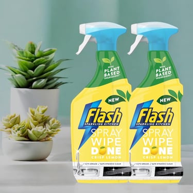 two spray - ons with a plant in a potted plant