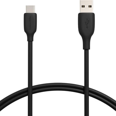 a black and white cable with a usb cable