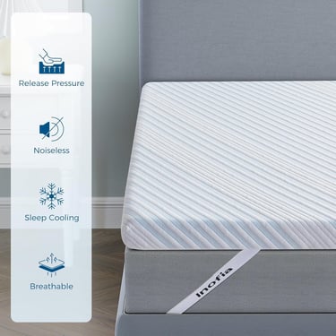a mattress with a mattress and a mattress