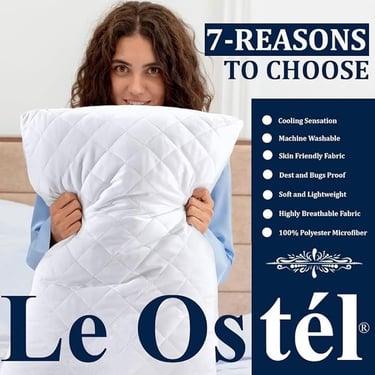 a woman holding a pillow and a pillow