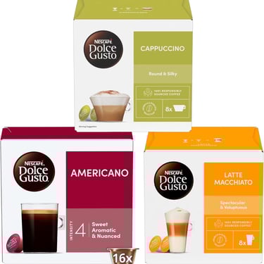 a variety of coffees and coffees in a variety of flavors