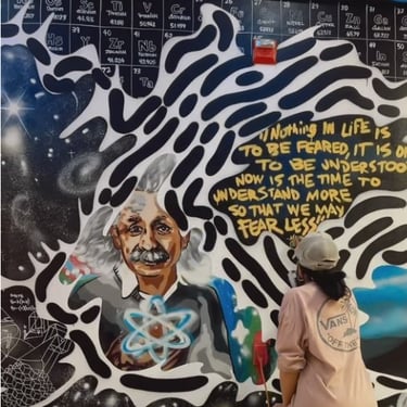 einstein mural