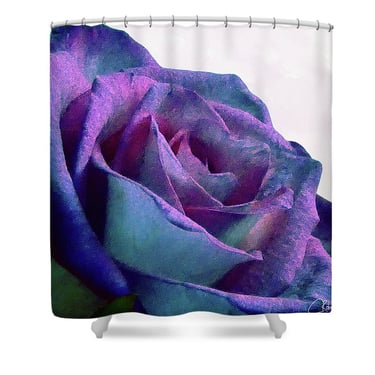 Digital image of an artistic design on a Shower Curtain.