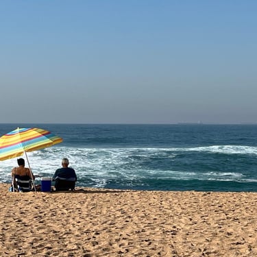 Beach across the road from Umdloti self catering holiday studio