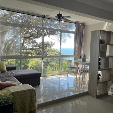 Beachfront self catering studio holiday apartment in Umdloti view