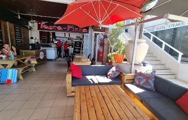Tasca Pizza right next door to Gone Surfing holiday studio apartment