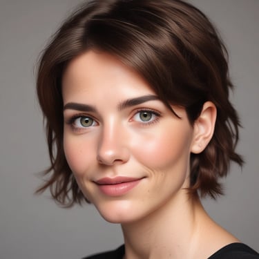 A landscape featuring a paved road with visible cracks in the foreground. On the left side of the road, there is a well-maintained green lawn with neatly trimmed bushes arranged in a decorative pattern. Tall trees with lush green foliage provide shade, and power lines run overhead. The sky is partially covered with clouds, creating a serene atmosphere.