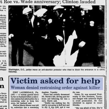 Victim asked for help 1993