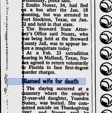 Man who shot exwife on TV back in state 1993