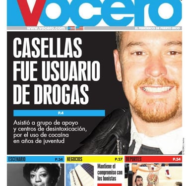 20120810 Vocero - Casellas fue usuario de drogas p1.JPG