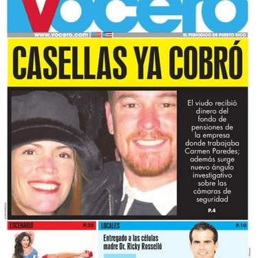 20120817 Carmen Vocero - Casellas ya cobró p1.jpg