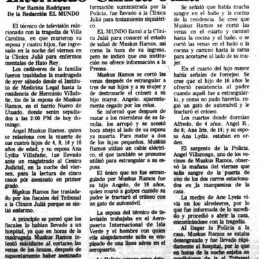 El Mundo 1978-12-31 Acusado Matar a Familia Internado - Muskus - karaya