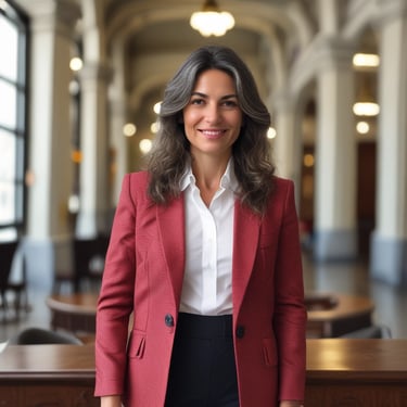 A happy customer using the gidem software in an office setting.